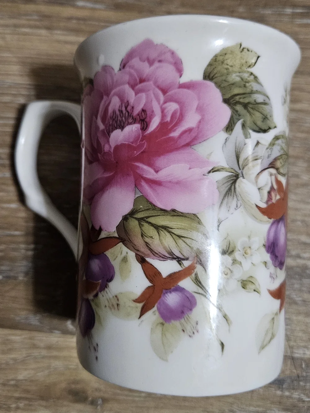 Steschcol Gracie Bone China By Coastline Imports Floral Rose Porcelain Mug NEW